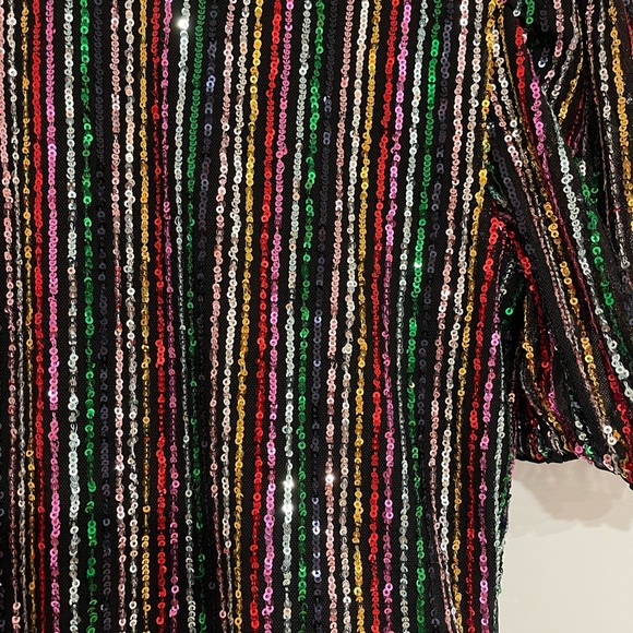 NWT Lovers + Friends Sequined Bodysuit (Size S) - Picture 5 of 16